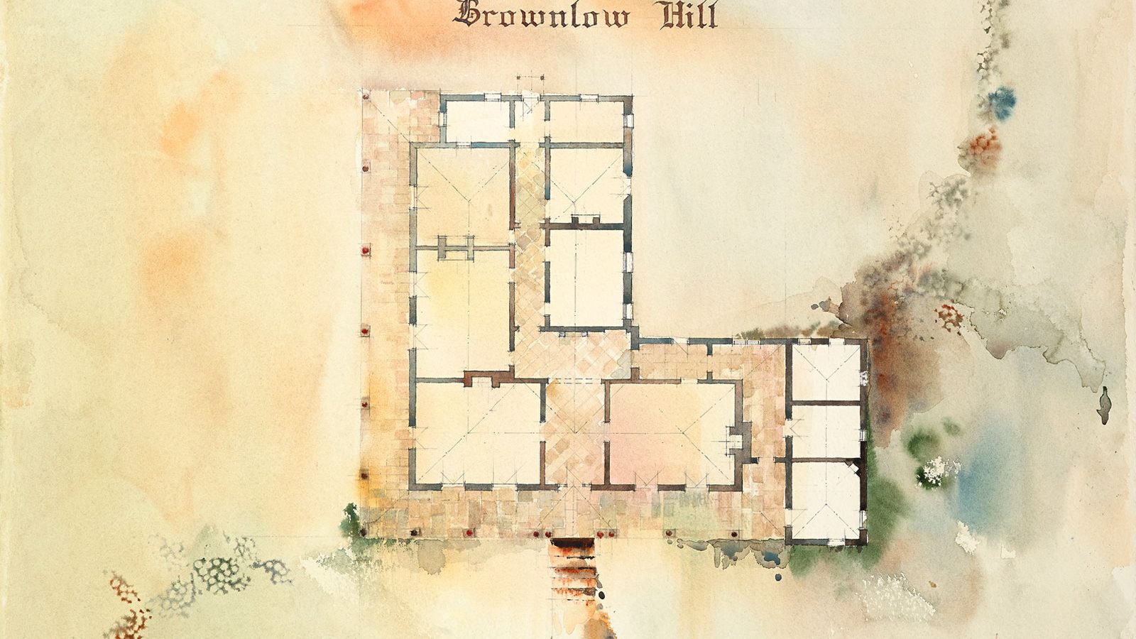 Brownlow Hill Estate-watercolour plan-Camden NSW-chris-wilmar-architect-for-wilmar-schutz